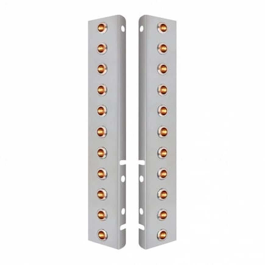 United Pacific 34465 Air Cleaner Light Bar Front; Stainless Steel; With