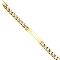 14k Yellow Gold Miami Cuban Link ID Bracelet - 8.5" | Elegant 14KY Gold Chain Bracelets for Men and Women | Weight 41.3 Grams | Men’s Jewelry for Gift