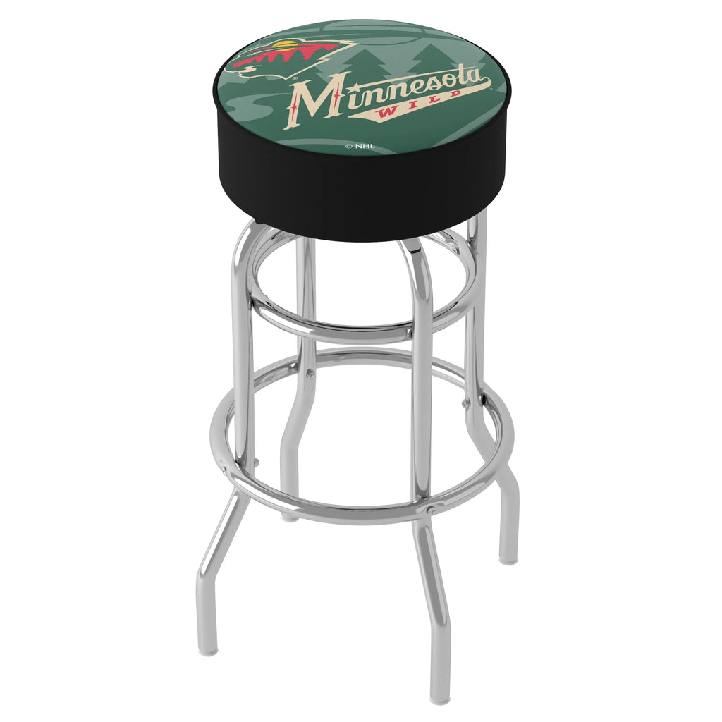 Trademark Gameroom Minnesota Wild Fluidmark Bar Stool with Padded Seat