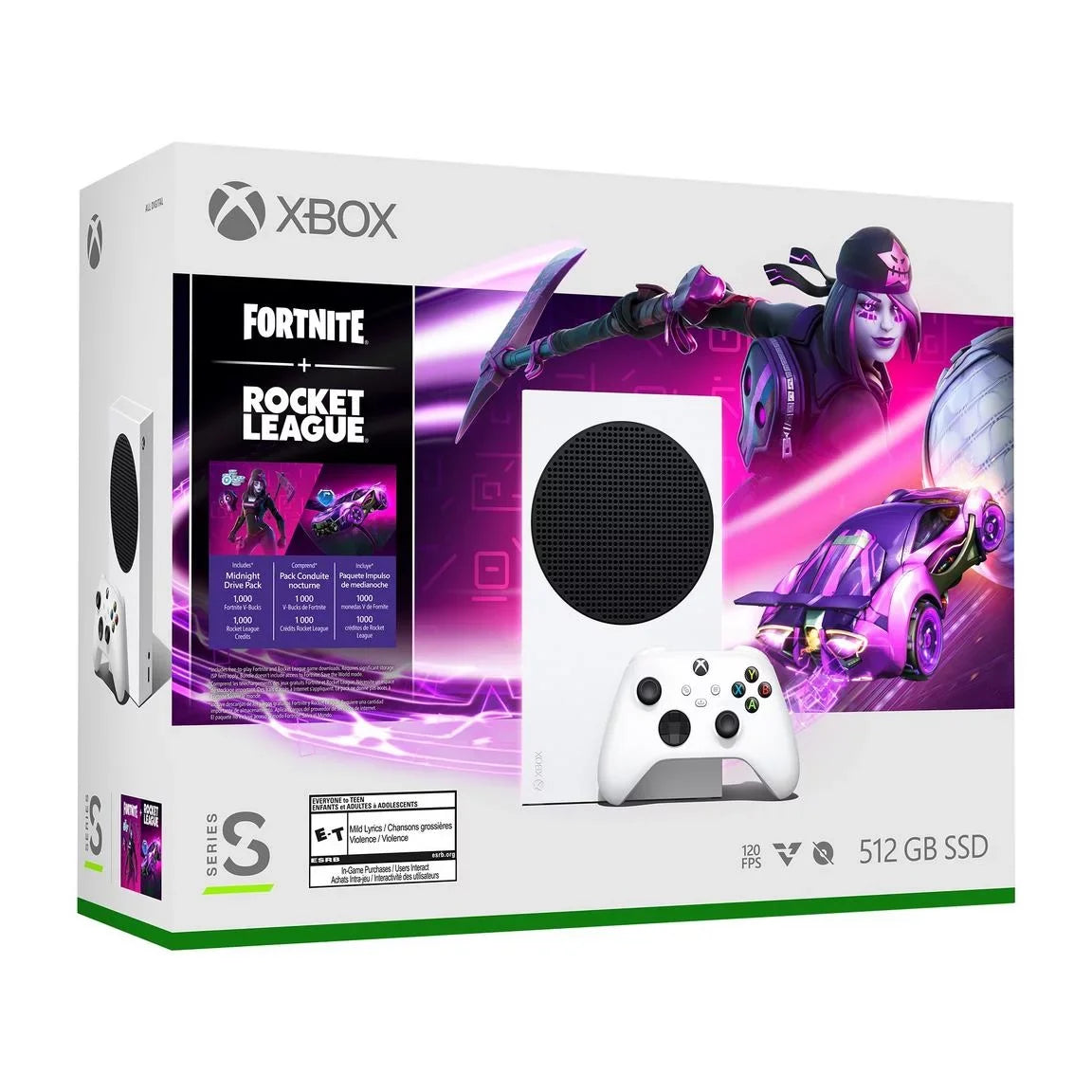 Fortnite & Rocket League Bundle with Minecraft Full Game; Xbox One