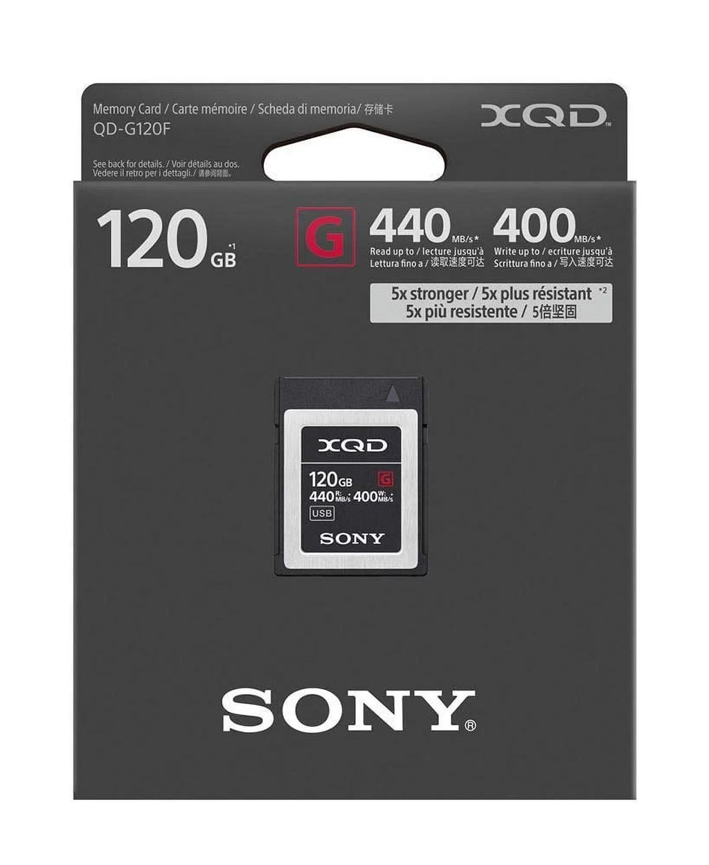 Sony G-series Qd-g120f - Flash Memory Card - 120 Gb - Xqd