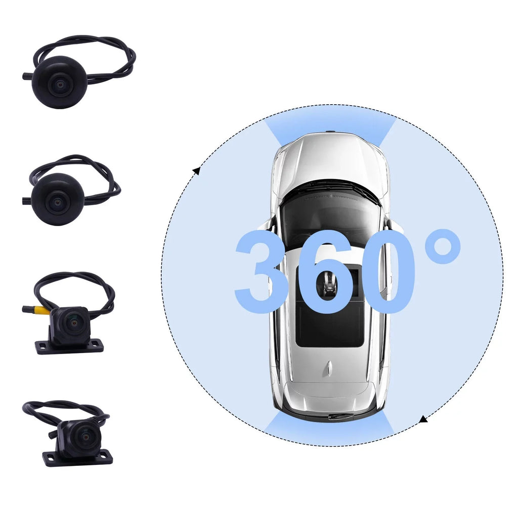 FETCOI 360° Lens Car DVR Dash Cam Video Recorder CMOS Image Sensor Rear Camera