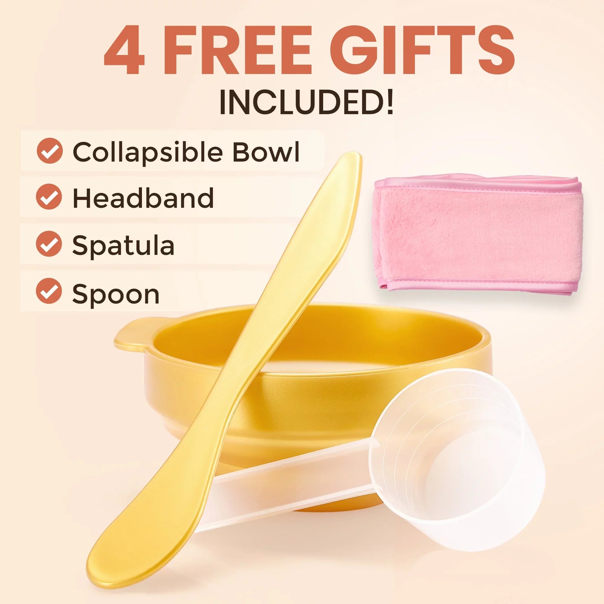 BRÜUN Peel-Off Jelly Mask Premium Modeling "Rubber Mask" Spa Set - 10 Treatments (24k Gold; Lavender; Kiwi; Peppermint; Egyptian Rose; Matcha; Chamomile; Tea tree; Jazmine)