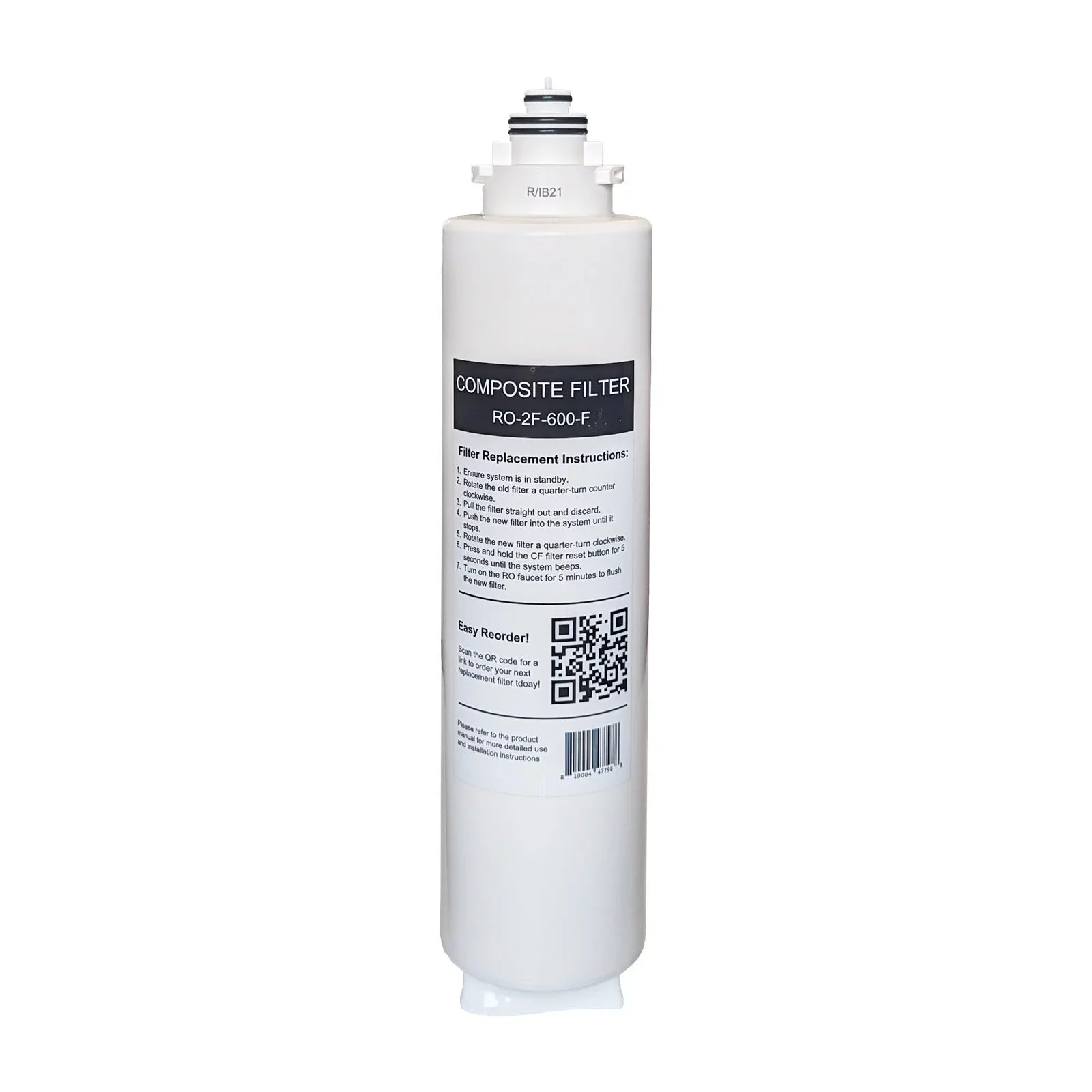 USWF RO-2F-600-F CF Filter Replacement for USWF-RO-2F-600 Tankless RO system; 1-Year Filter Life