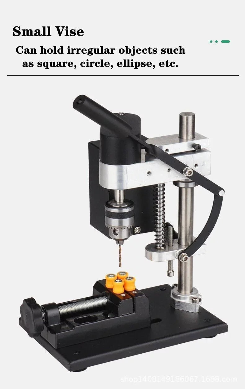 CJC Motor Desktop Bench Drill; Wood Jewelry Metal Plastic Procession; 7-Speed Adjustable Punching Apparatus