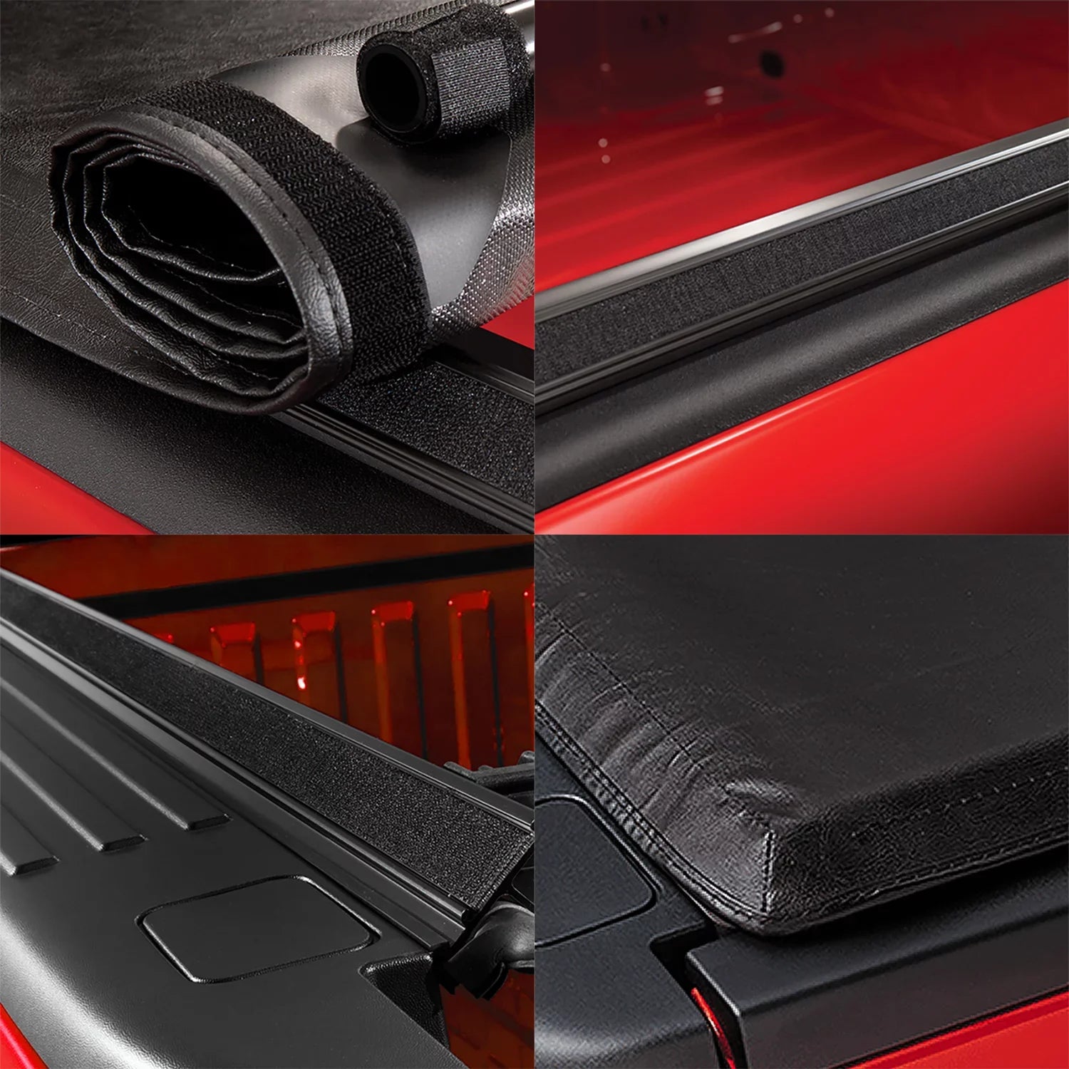 DNA Motoring TTC-RU-090 For 2019 to 2021 Ford Ranger 5Ft Truck Short Bed Matte Black Vinyl Soft Top Roll-up Tonneau Cover 20