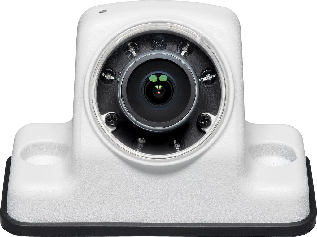 Voyager VCAHD150 Vehicle Surface Mount Heavy Duty AHD Rear Color Camera w/ Night Vision; 160-Degree Viewing Angle; IR LED Low Light Assist; White Impact Resistant Aluminum Housing; IP69K Fluidproof