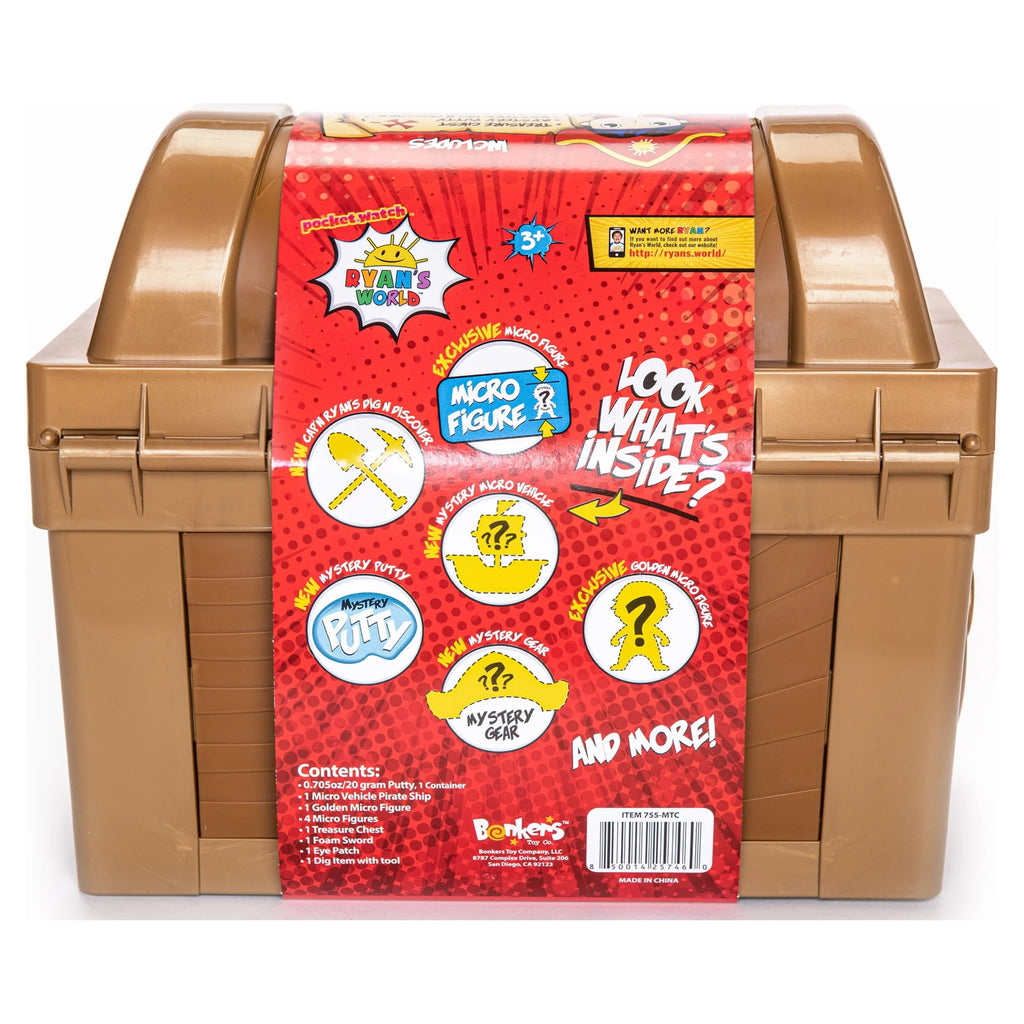 Ryans World Cap`n Ryan`s Micro Mystery Treasure Chest Toy
