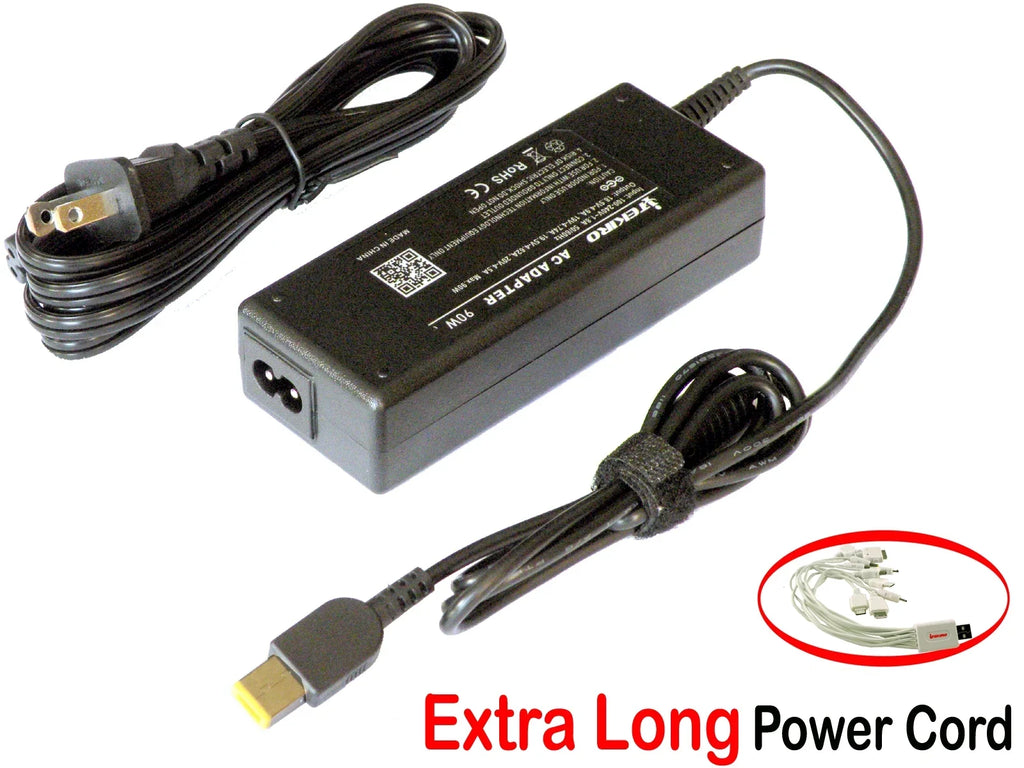 iTEKIRO 90W AC Adapter for Lenovo Yoga 720 15" 720-15IKB 80X7; 80X7001TUS; 80X7001VUS; 80X7001WUS; 80X7003VUS; Lenovo ThinkPad E470; E475; E570; E575; L570; T470s; T460P; T470s; T470p; T570: Yoga 370