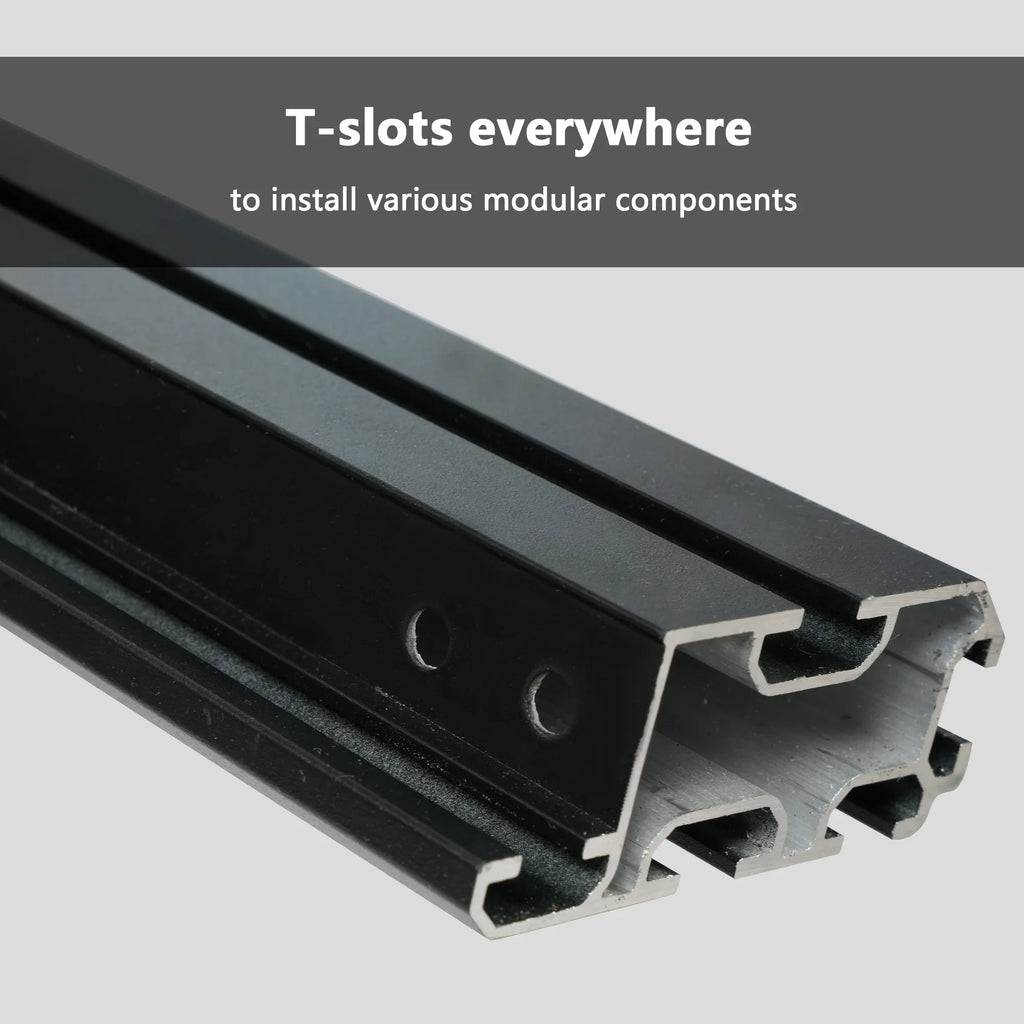 67"x52" Aluminum Car Roof Platform; Universal Rooftop Cargo Carrier System Max 660lbs Load; Black Fits for SUV Truck Cars