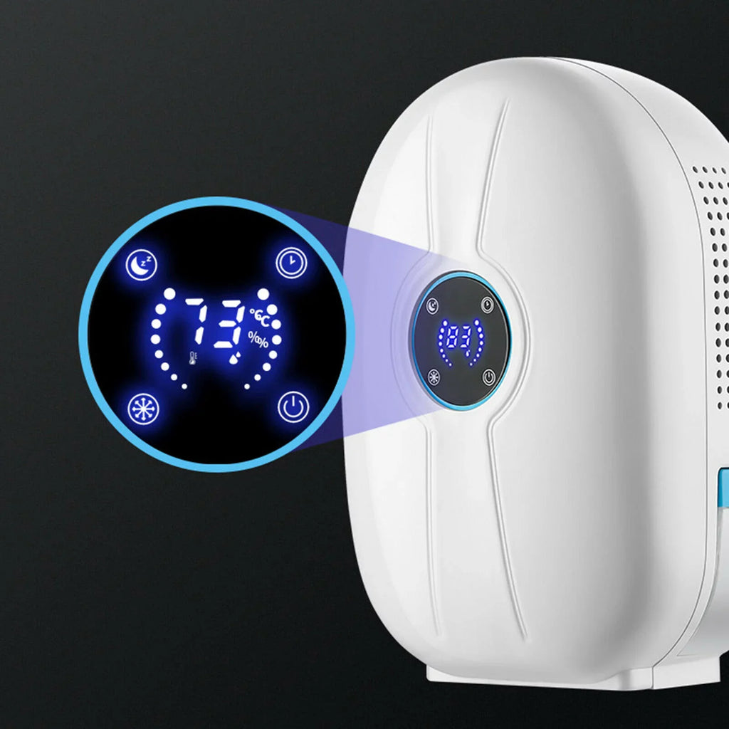 500ml Mini Dehumidifier Digital Home Bedroom Air Dryer Device Remote 22W