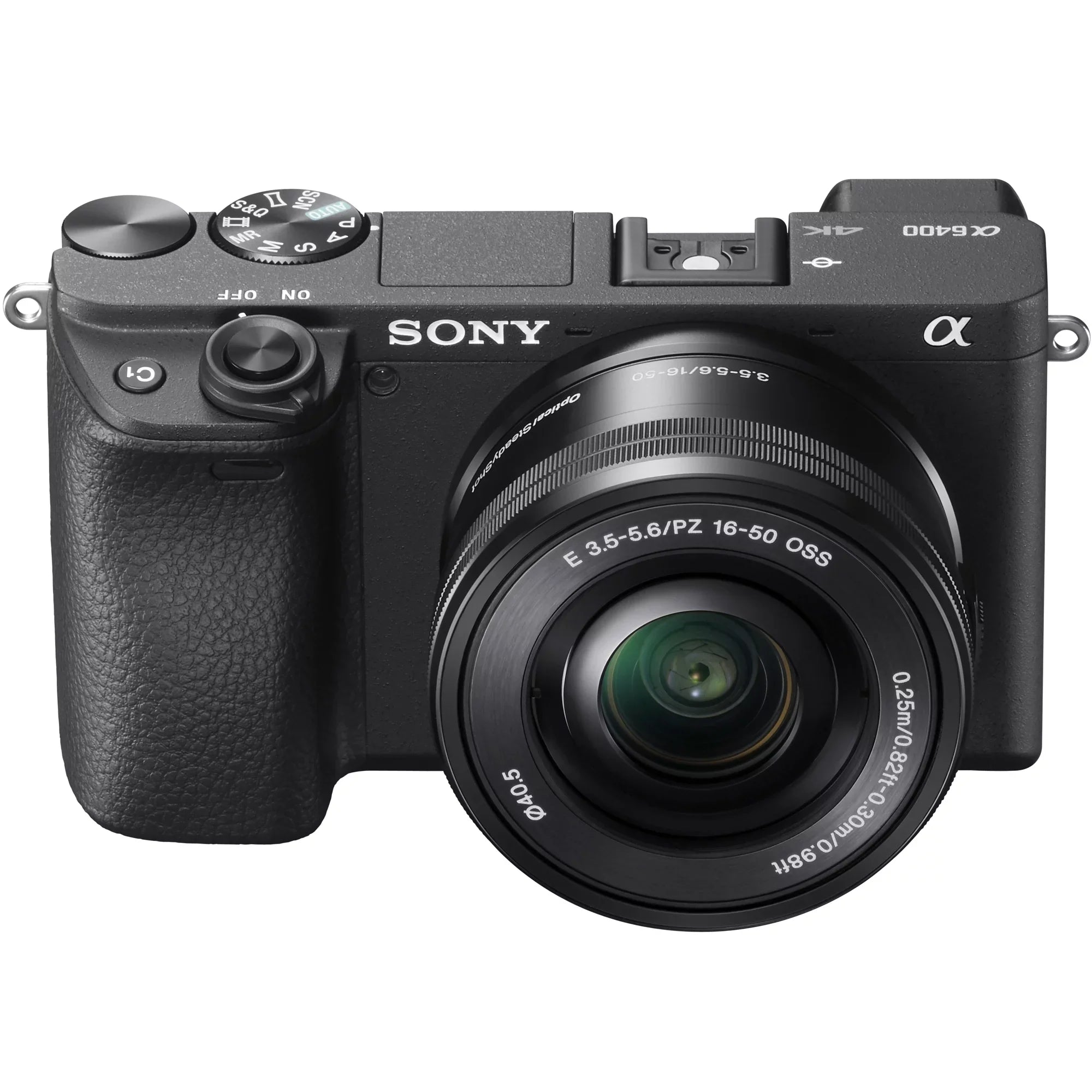 Sony a6400 4K Mirrorless Camera ILCE-6400L/B (Black) with 16-50mm f/3.5-5.6 OSS Lens Kit + 0.43x Wide Angle and 2.2X Telephoto Lens Deco Gear Case Filter Set & Extra Battery Power Editing Bundle