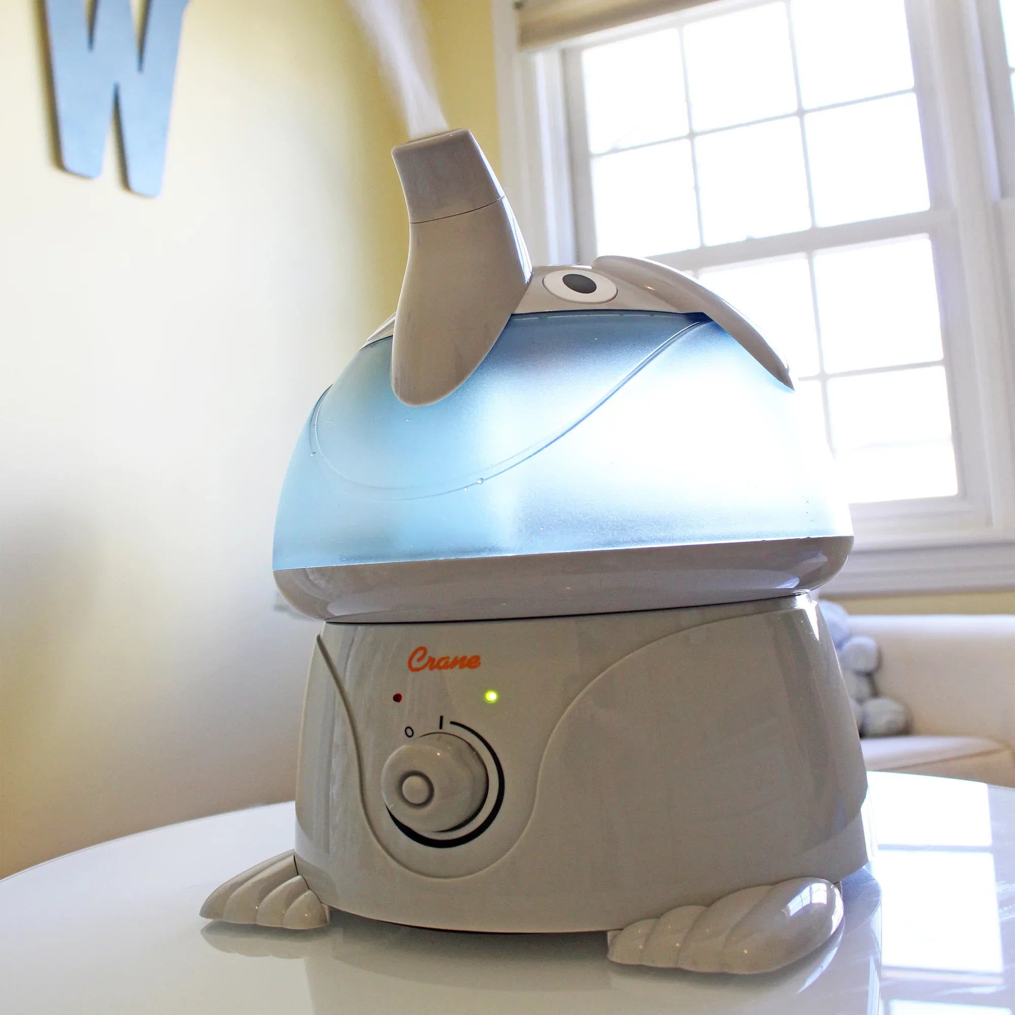 Crane Adorable Ultrasonic Cool Mist Humidifier; Elephant; 1 Gallon; EE-3186-1PK