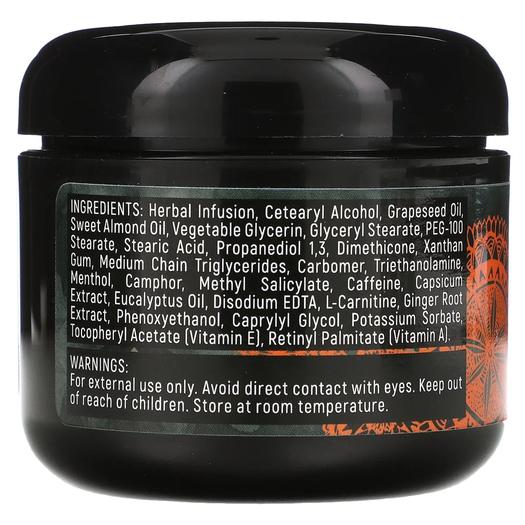 Maryann Organics Hot-Cream; Massage & Warming Workout Enhancer; 4 fl oz