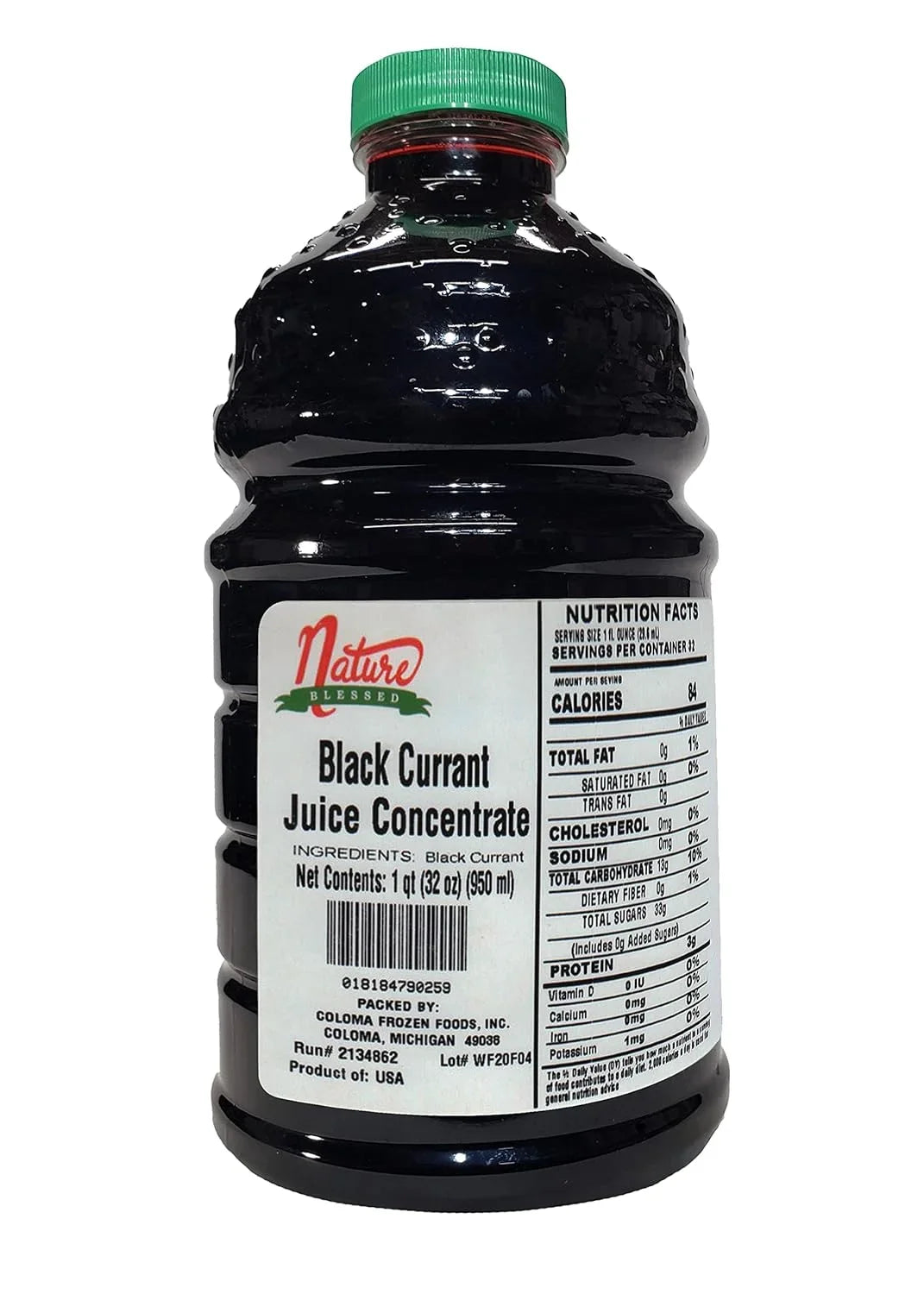 Pure Black Currant Concentrate - 1 Quart (1/32 Fl Oz Bottle); Applications: Home Wine Making; Brewing; Distilling; Smoothies; Jelly
