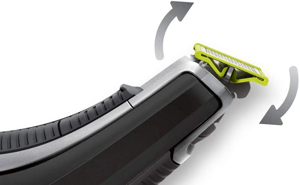PHILIPS Norelco OneBlade Hybrid Styler Powered Trimmer & Shaver; QP6510 + OneBlade Body Kit; 3 Pieces; Black