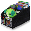 Lusso Gear Car Seat Organizer Front/Backseat with Black Stitching Great for Adults; Kids Featuring 8 Storage Compartments for Toys; Magazines; Tissues; Maps; Books; Documents; Games and More