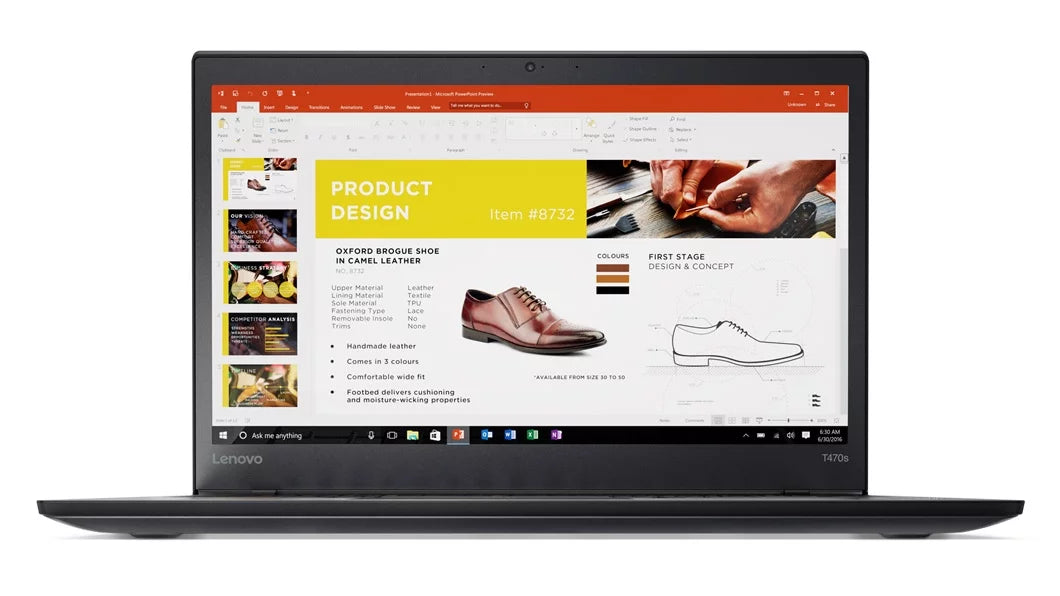 Lenovo ThinkPad T470s Touch Windows 10 Pro Laptop - Intel Core i7-7600U; 8GB RAM; 1TB PCIe NVMe SSD; 14" IPS FHD (1920x1080) Matte Touchscreen; Fingerprint Reader; Smart Card Reader; Black Color