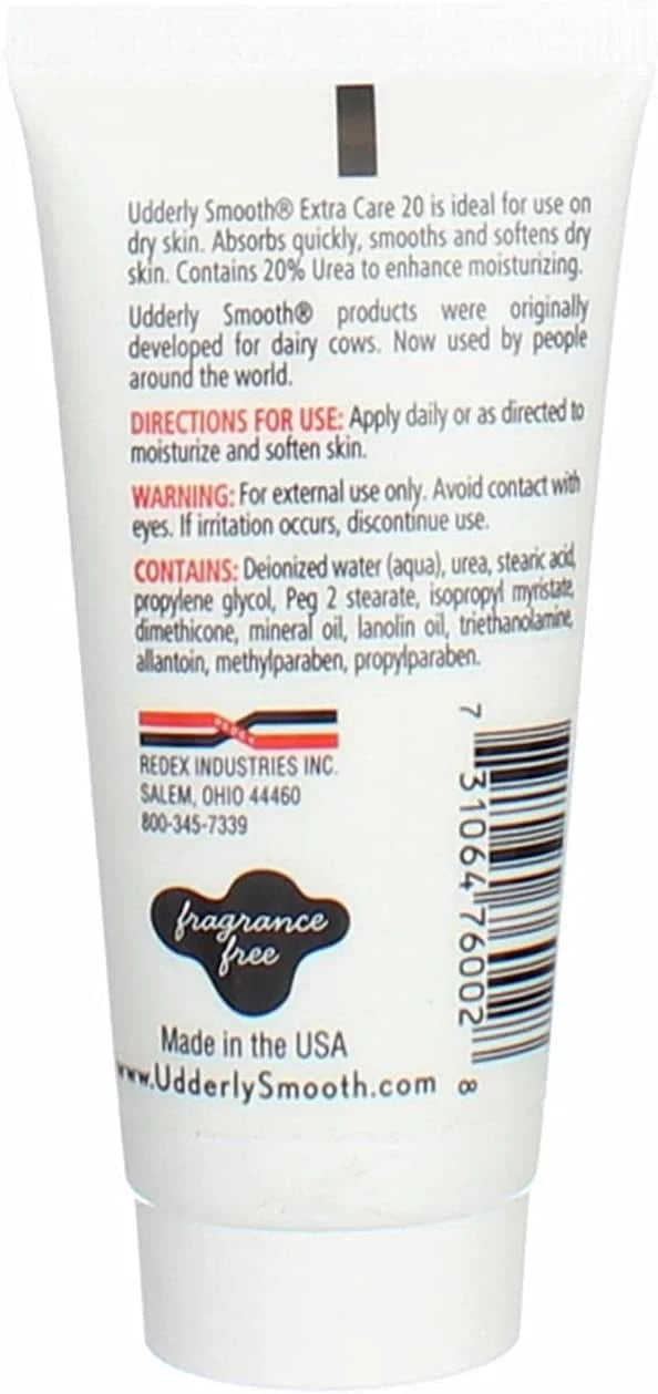 Udderly Smooth Hand & Body; Extra Care 20 Cream 2 oz (Pack of 6)