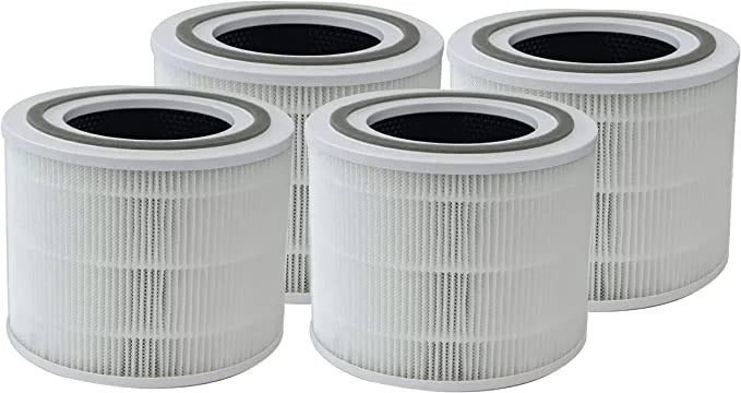 3-in-1 True HEPA Carbon Filter Replacement Compatible with Puroair 240 Air Purifier; 4 Pack