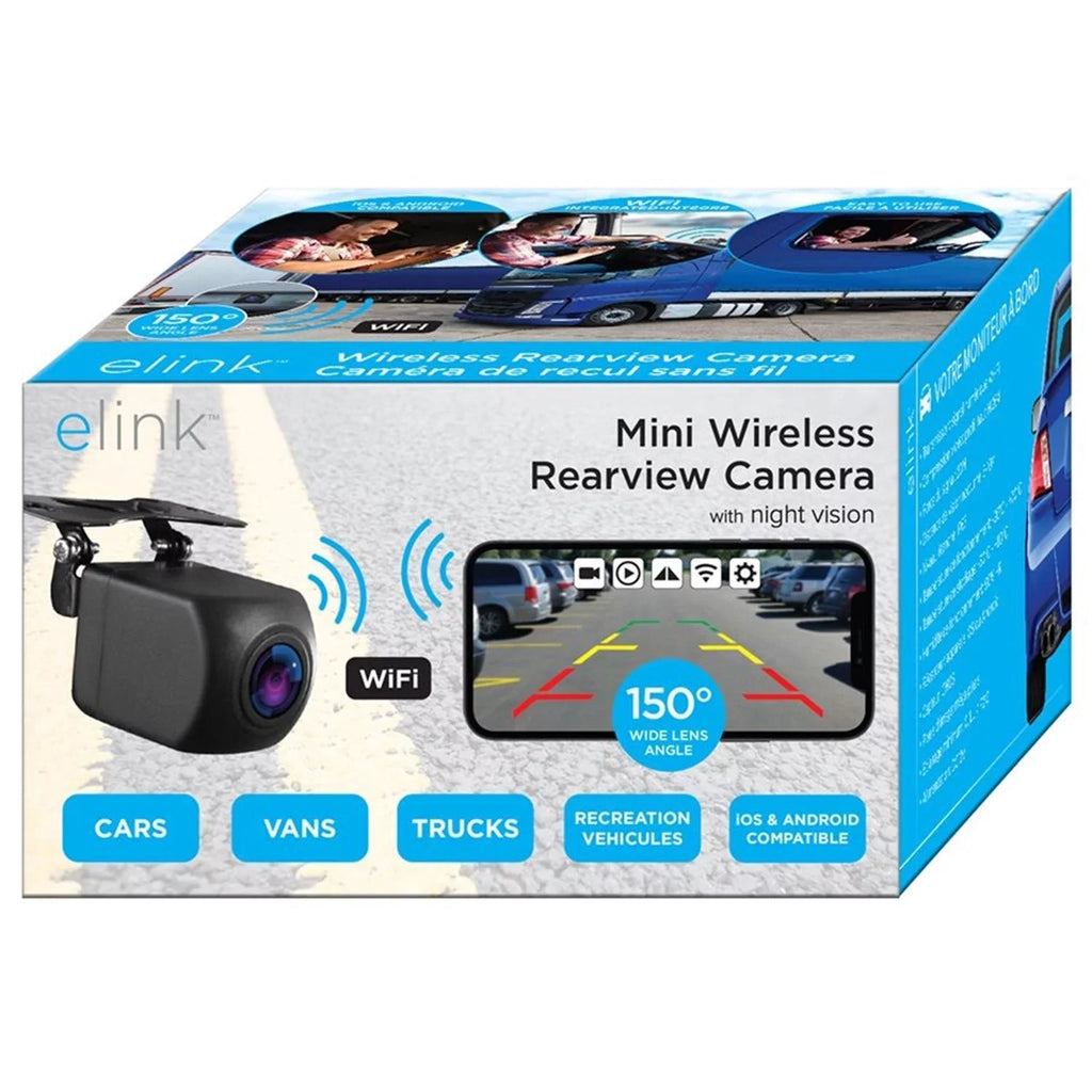 Elink - Wireless Backup Camera with Night Vision; Black