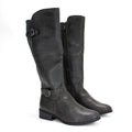 Karen Scott Women's Leandraa Extra Wide Calf Riding Boot; Grey;8 M US