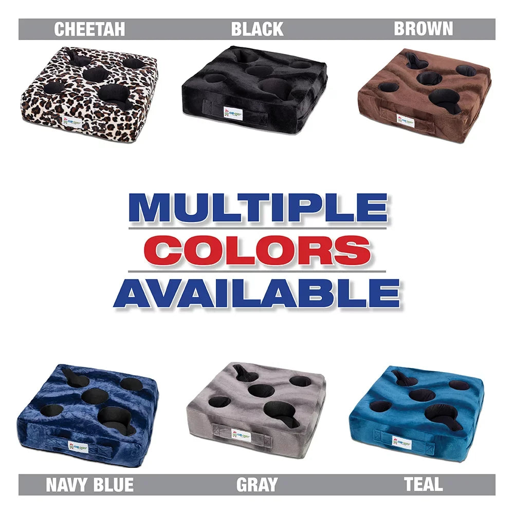 Cup Cozy Deluxe Pillow (Teal) As Seen on TV -The world's BEST cup holder! Keep your drinks close and prevent spills. Use it anywhere-Couch; floor; bed; man cave; car; RV; park; beach and more!