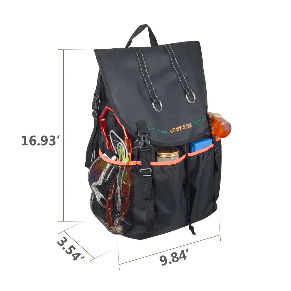 Large Capacity Tire Trash Backpack Spare Tire Tool Storage Bag SUV Trunk Organizer For Wrangle JK JL Off-Road Outdoors Recovery