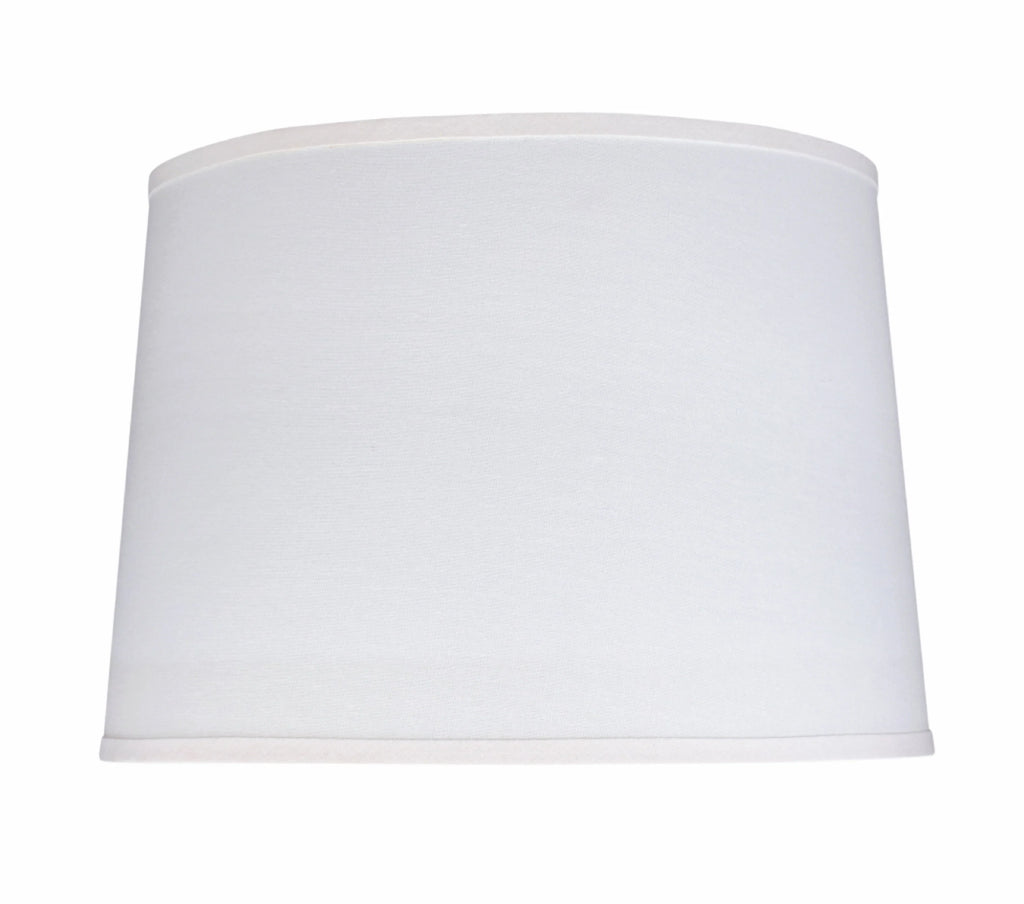 Aspen Creative 32326 Transitional Hardback Empire Shaped Spider Contruction Lamp Shade in White; 17" wide (15" x 17" x 12")