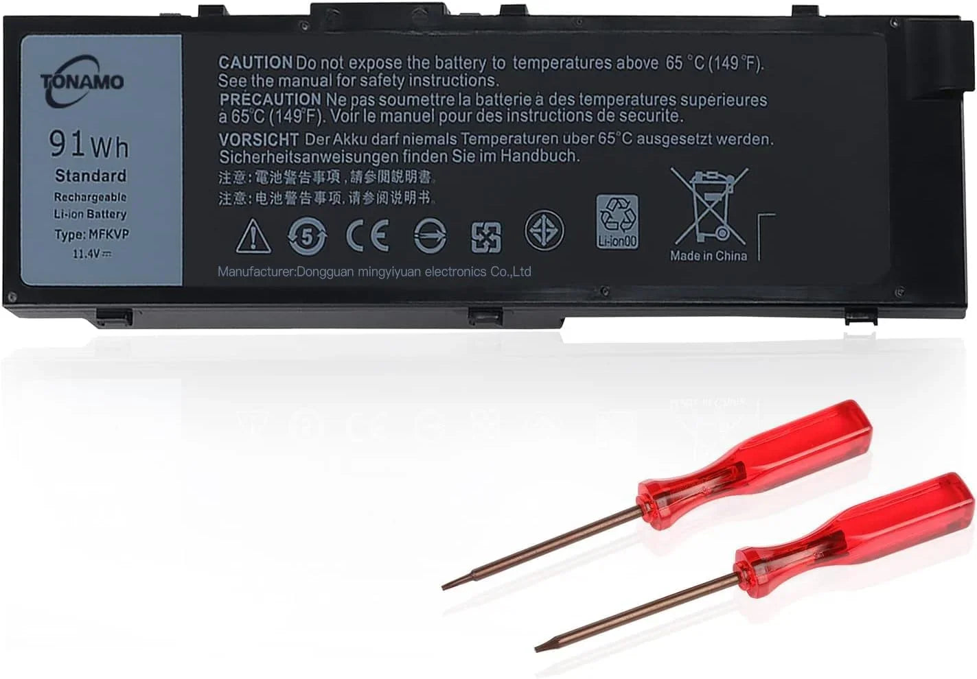 91Wh MFKVP Laptop y for Dell Precision 15 7510 7520 Precision 17 7710 7720 1G9VM 451-BBSB 451-BBSF GR5D3