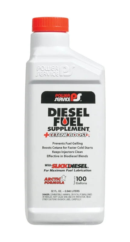 POWER SERVICE PRODUCTS 1025 Diesel Fuel Supplement;Amber;32 oz. G5573246