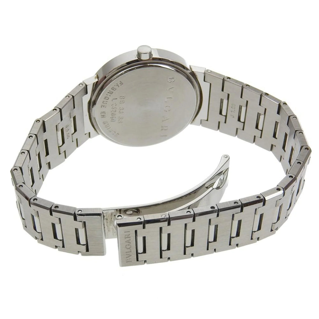 Pre-Owned Bvlgari BVLGARI Watch BB33SS Stainless Steel Quartz Analog Display Black Dial Bulgari Men's I220823033 (Fair)