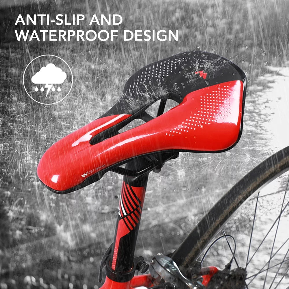 Bike Saddle;Equipment Road Mtb Bike Soft Pu Leather Mountain Seat Soft Saddle Steel Rails Pu Leather Road Seat Soft Pu Leather Road Mtb Rails Mountain Seat Bike Saddle Jinmie