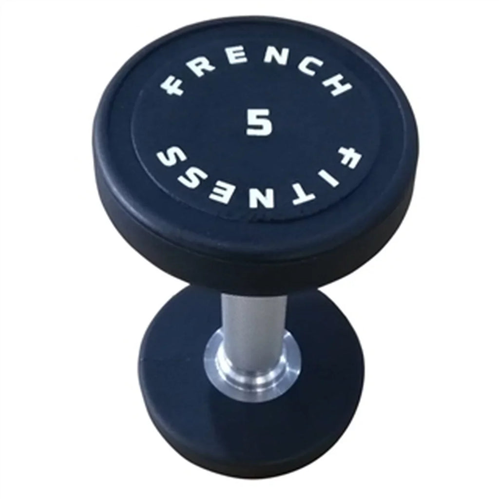 French Fitness Urethane Round Pro Style Dumbbell Set; 5-75 lbs (New)