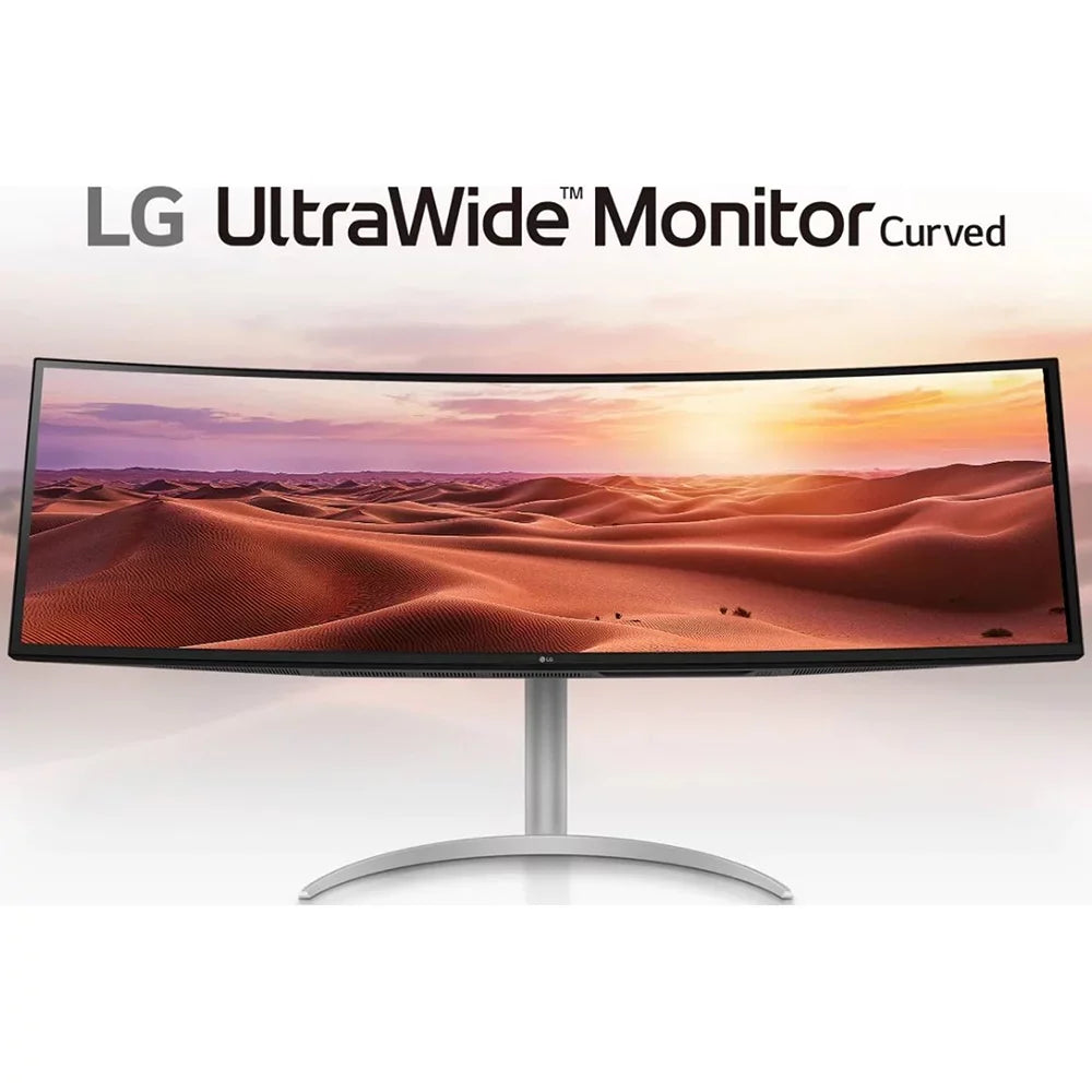 Open Box LG 49WQ95C-W 49" 32:9 Curved UltraWide DQHD (5120 x 1440) Nano IPS Monitor; NVIDIA G-SYNC Compatible & AMD FreeSync Premium Pro; HDMI 2.1 and USB Type-C; Tilt/Height/Swivel Adjustable