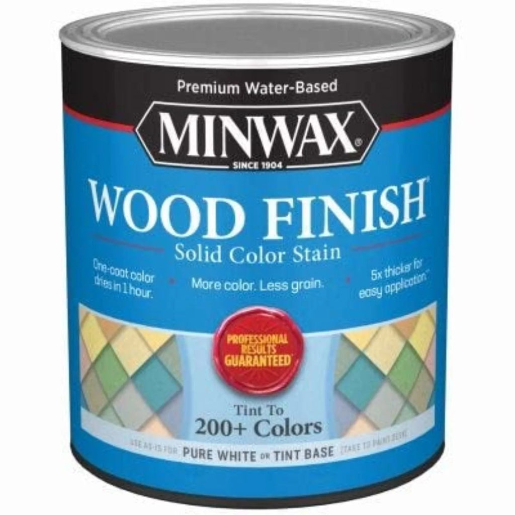 Minwax 108110000 Wood Finish Stain; -Based; Solid Color; White; 1-Qt. - Quantity 1