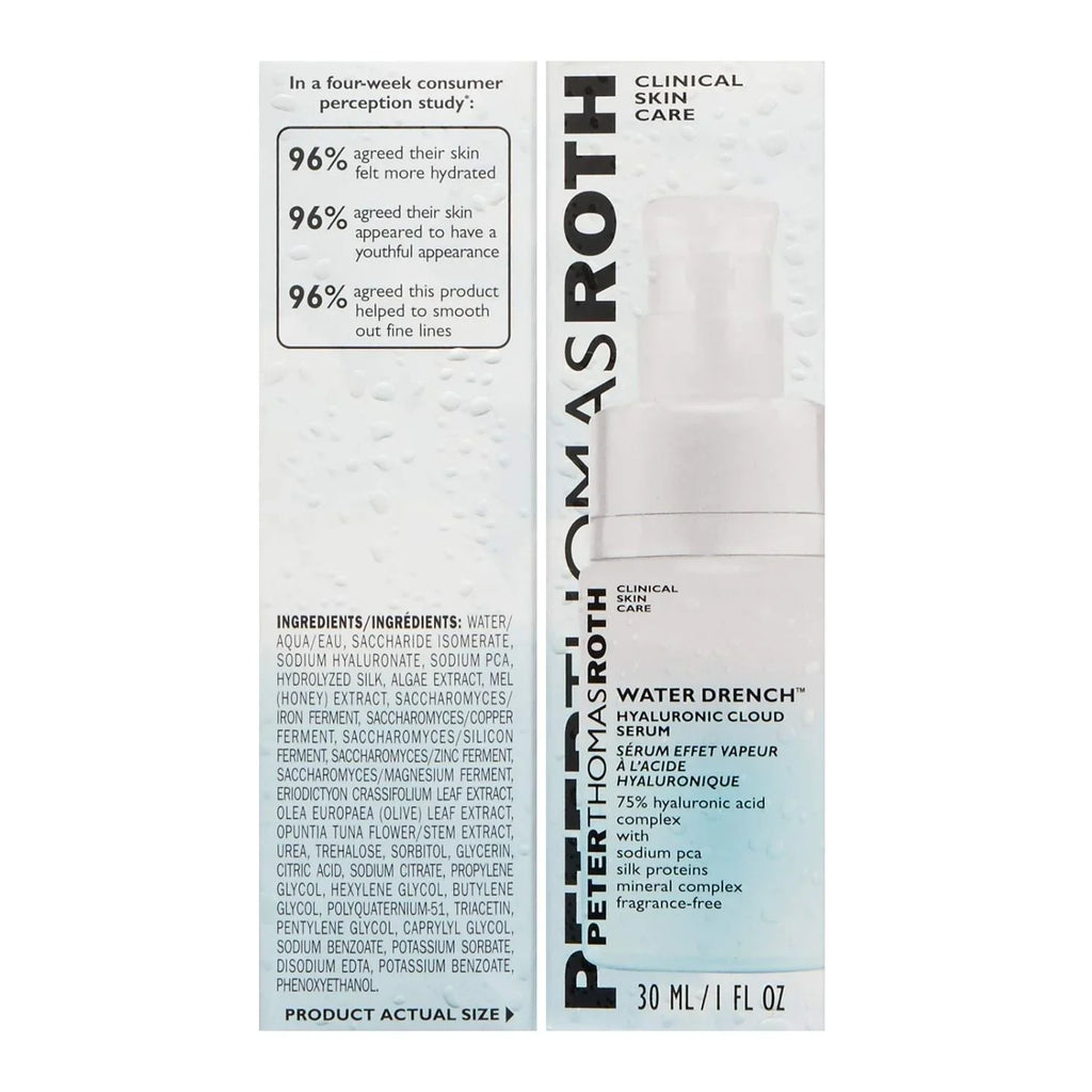 Peter Thomas Roth Drench Hyaluronic Anti Aging Cloud Serum for Dry and Oily Skin 1 oz