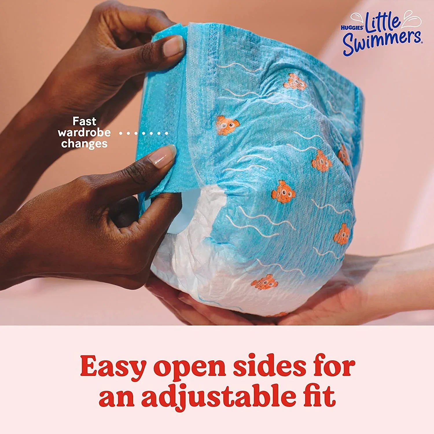 Huggies Little Swimmers Disposable Swim Diapers; Size 5-6 (32+ lbs); 17 Ct