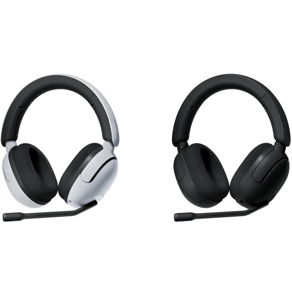 Sony WHG500/B INZONE H5 Wireless Noise Cancelling Gaming Headset; Black Bundle with Deco Gear Pro Audio Headphone Stand; 6 Foot USB-A to USB-C Cable & 2 YR CPS Enhanced Protection Pack