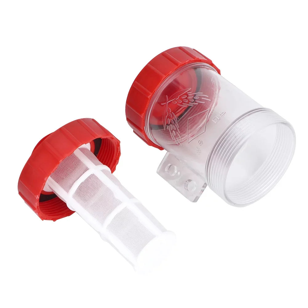 Tarente Agricultural In-Line Mesh Filter High Flow Pump Transparent Filter (G3/4in)