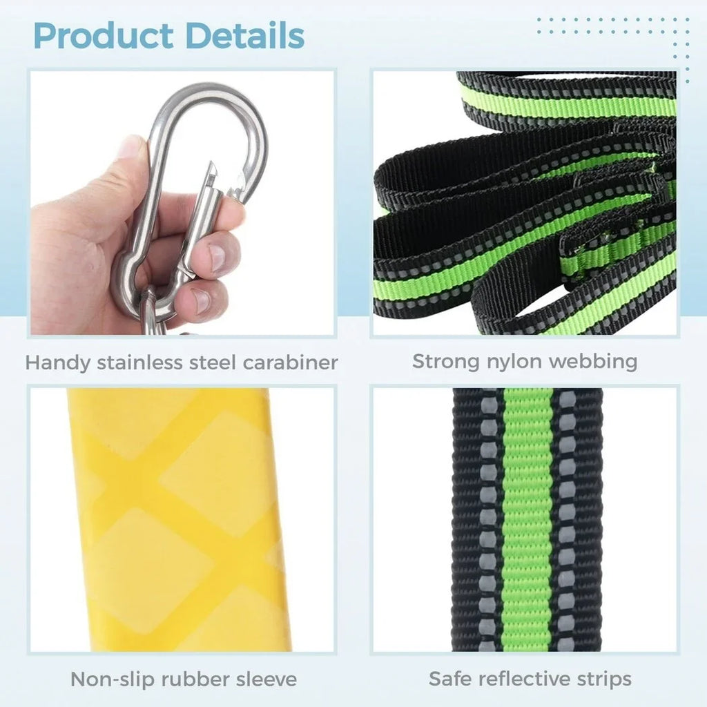 4-Step Boat Rope Ladder; Portable Rope Boarding Ladder; Foldable Outdoor Climbing Ladder; Heavy Duty Swim Ladder for Inflatable Boat; Sailboat; Kayak; Canoeing; Motorboat