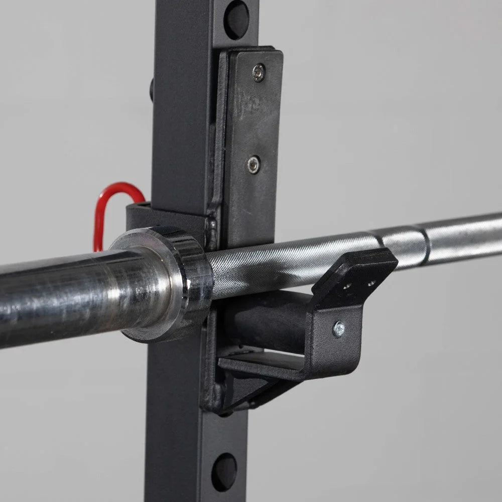 Titan Fitness T-2 Series Roller J-Hooks; UHMW Plastic; J-Hook Style Rack Mounted; 2;000 LB Capacity; Fits 2” x 2” Tubular Steel