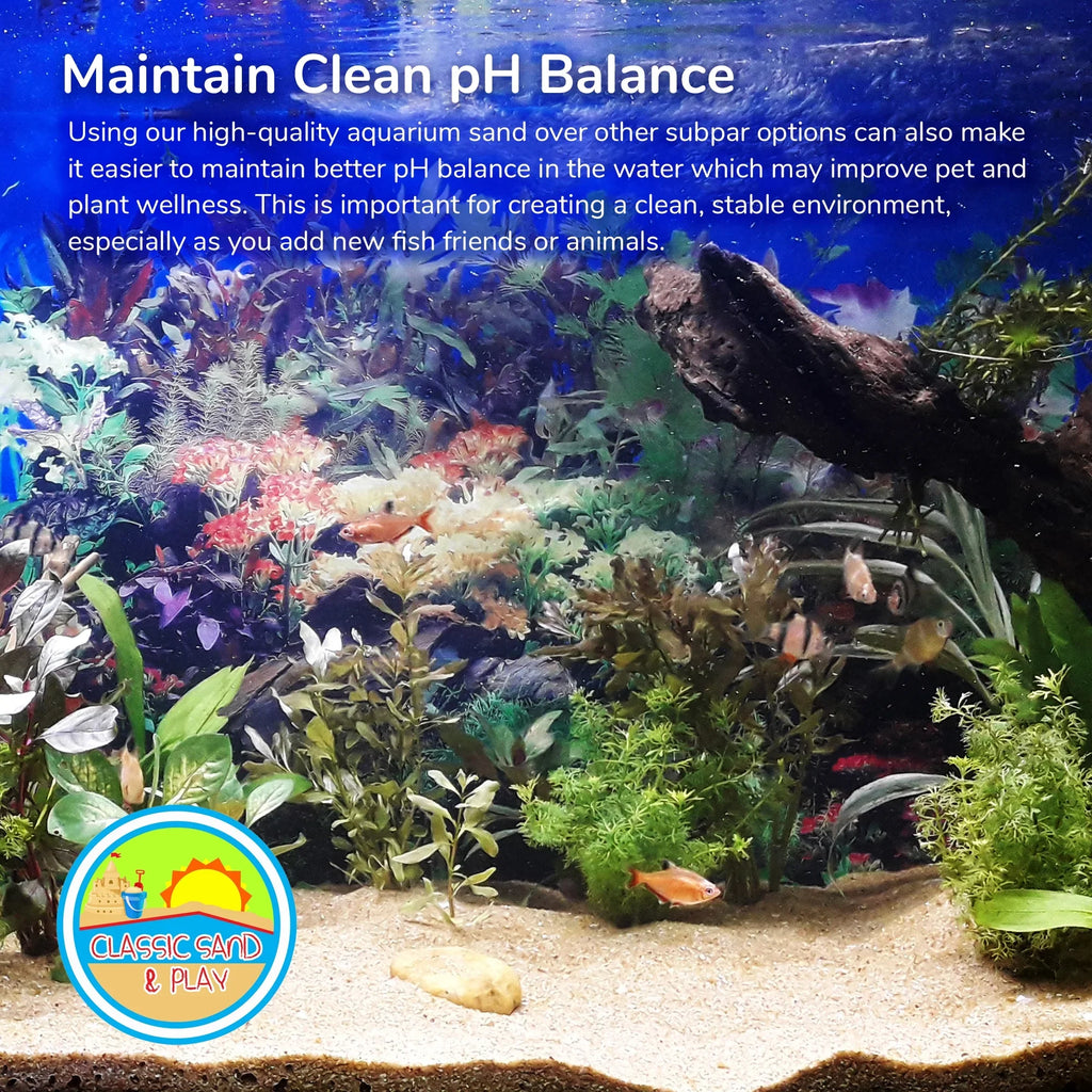 CLASSIC SAND & PLAY Natural Aquarium Sand for Freshwater and Saltwater Tanks; 40 lb. Orange