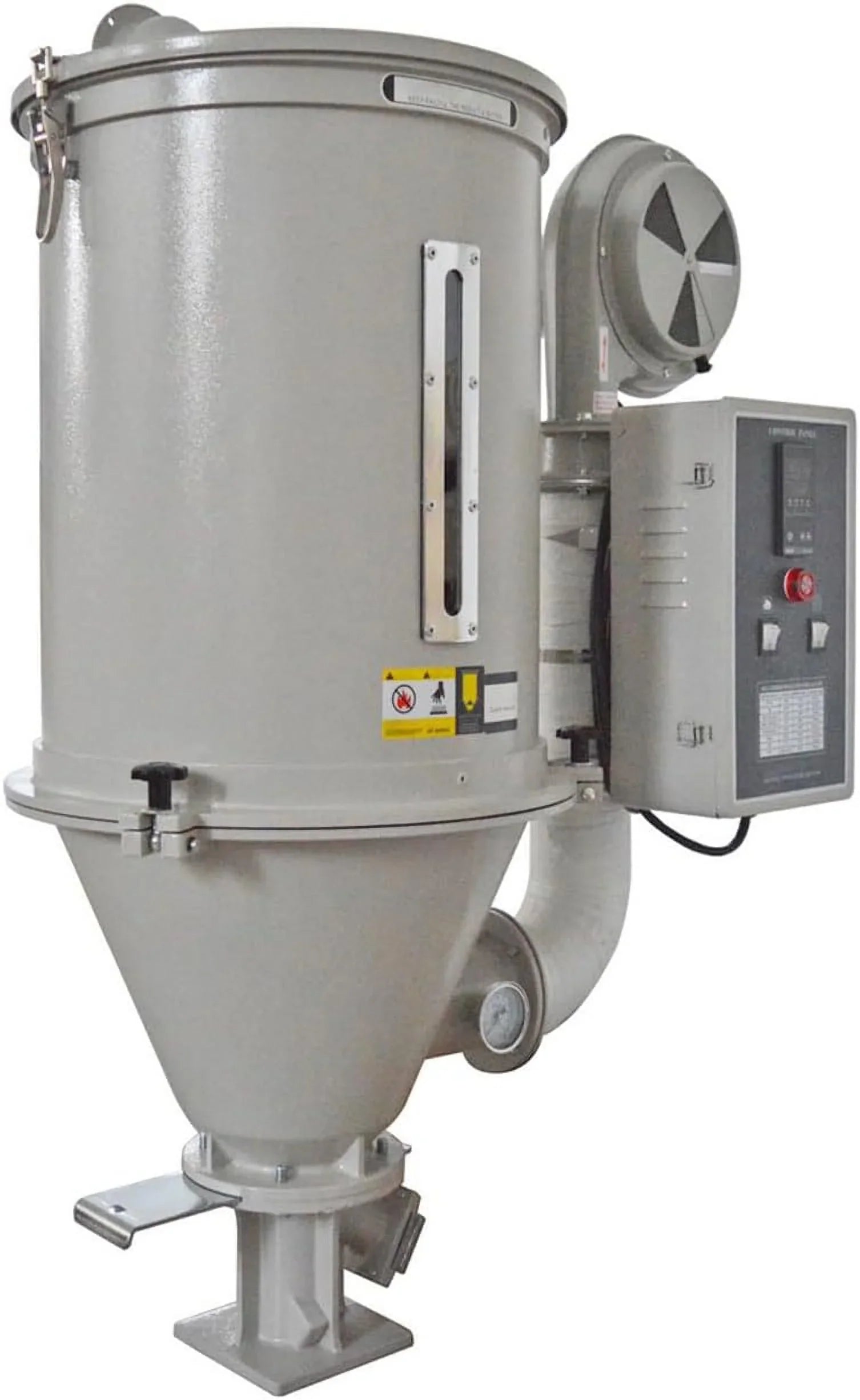 EQCOTWEA Plastic Dryer Plastic Dehumidifier Hopper Type 55lbs Capacity for PP PE ABS 220V 25KG