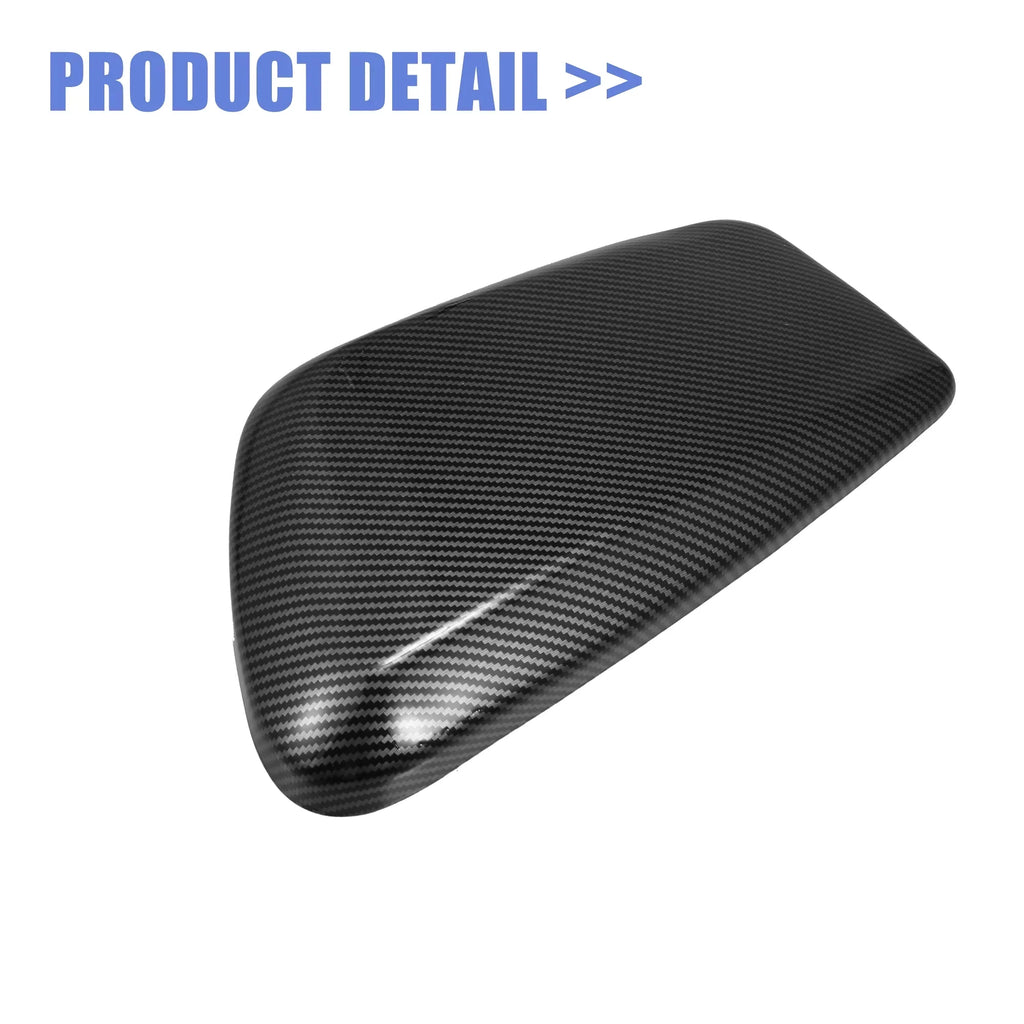 Unique Bargains Car Center Armrest Box Cover Lid Trim Carbon Fiber Pattern Console Storage Box Protector for BMW F48 F39