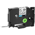 GREENCYCLE 40PK Compatible for Brother P-touch Black on Clear 12mm TZ TZe TZe-S131 TZ-S131 TZ-131 TZe-131 Extra Strength Laminated Label Tape