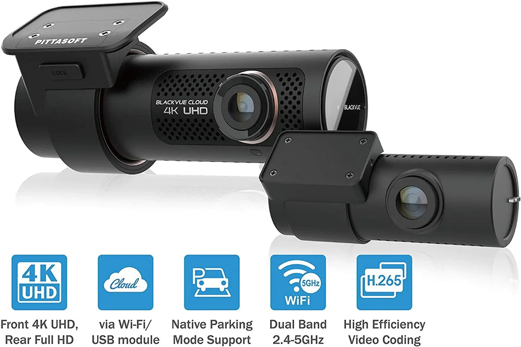 BlackVue DR900X-2CH with 32GB Microsd Card 4K UHD Cloud Dashcam Optional CM100 LTE Module