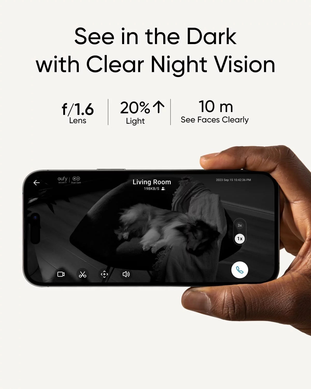 eufy Security Indoor Cam S350; Dual Cameras; 4K UHD Resolution Security Camera with 8× Zoom and 360° PTZ; Human/Pet AI; Ideal for Baby Monitor/Pet Camera/Home Security; Dual-Band Wi-Fi 6