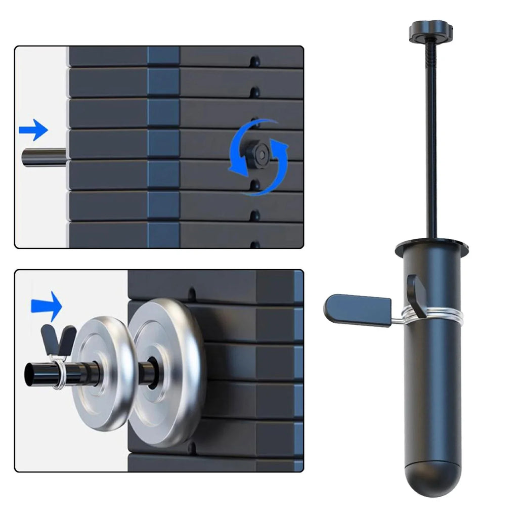Tnarru Gym Weight Stack Pin Add Weight Barbell Parts Barbell Plate Storage Holder Steel Weight Loading Pin for Weightlifting Workout 200mm