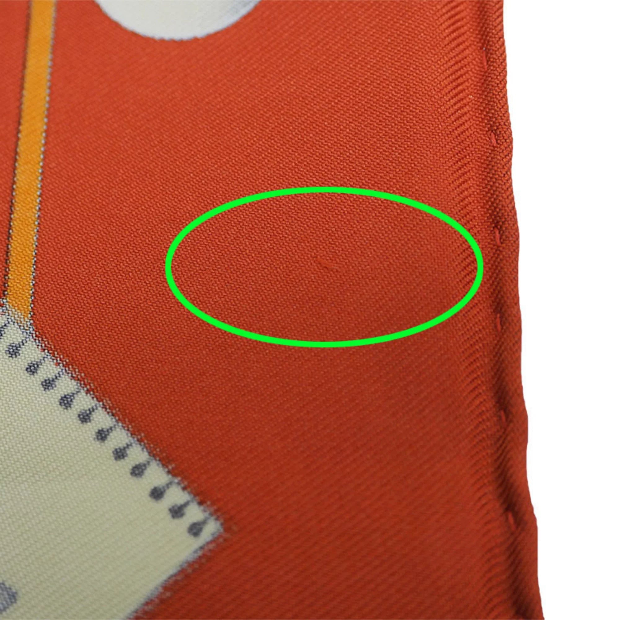 Pre-Owned HERMES Hermes Carre 40 Petit Polo World Orange Scarf Muffler (Like New)